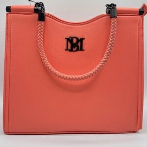 Badgley Mischka Pink Tote Bag with Structured Design